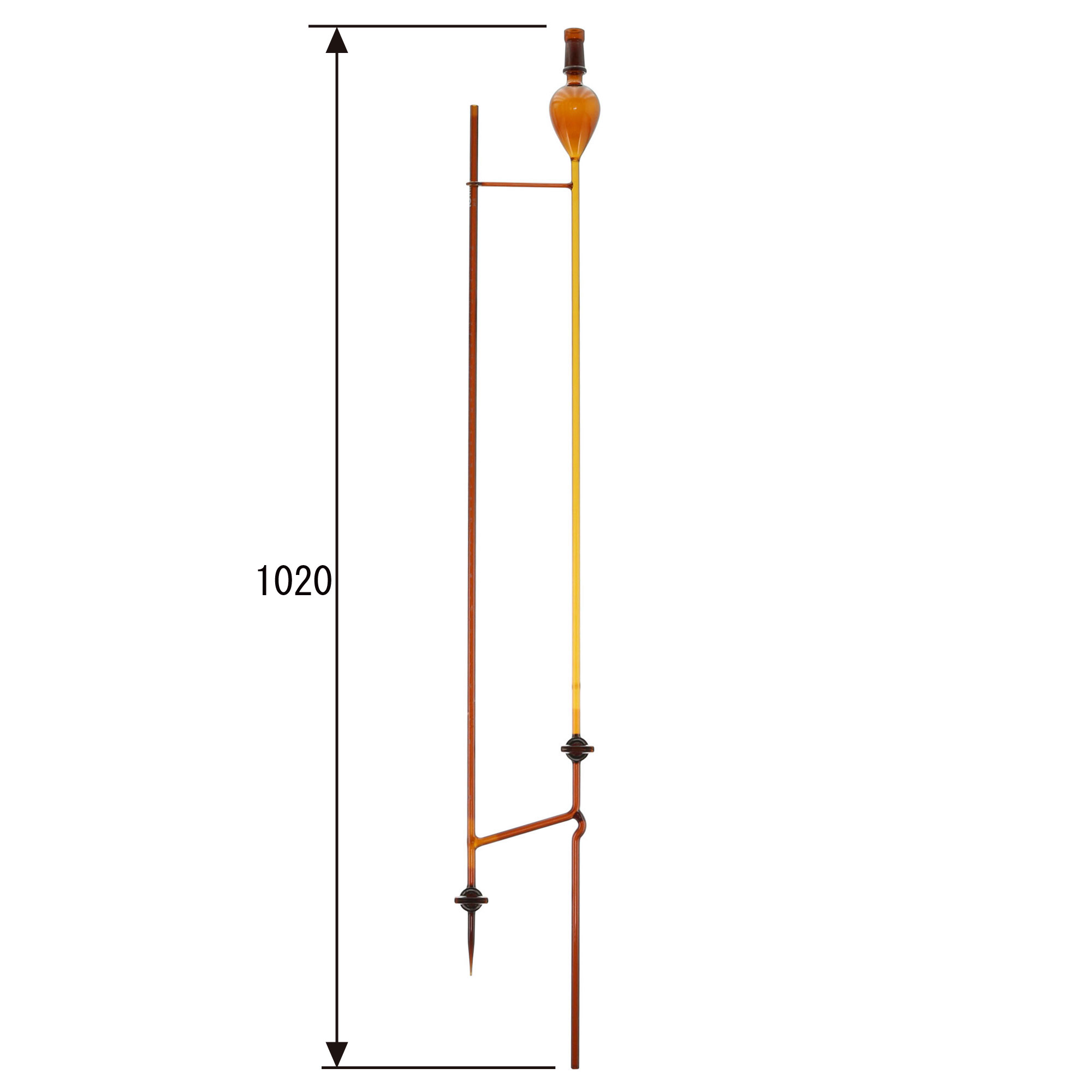 ミクロビュレット スーパーグレード 茶褐色 本体のみ 10mL