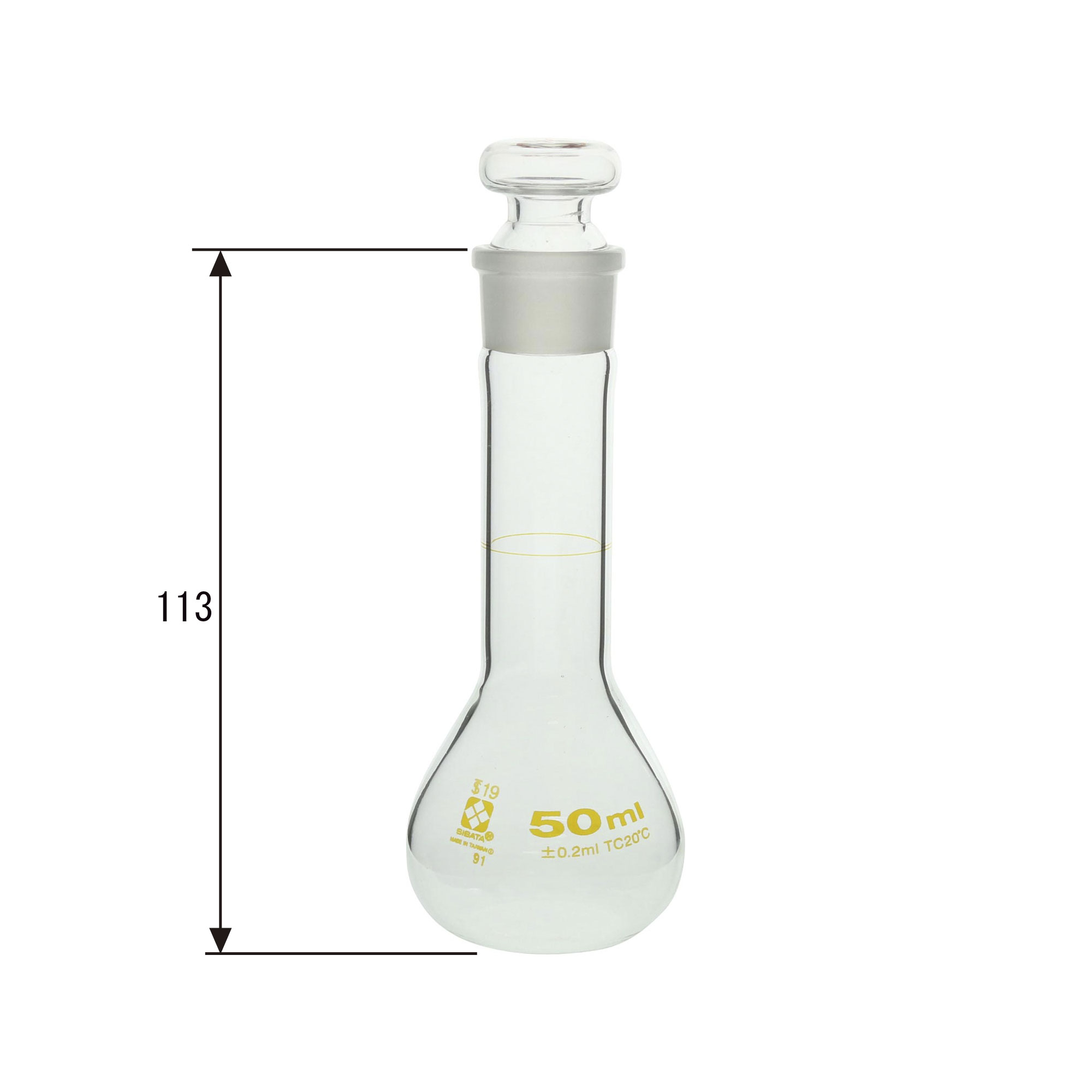 メスフラスコ 短形 50mL