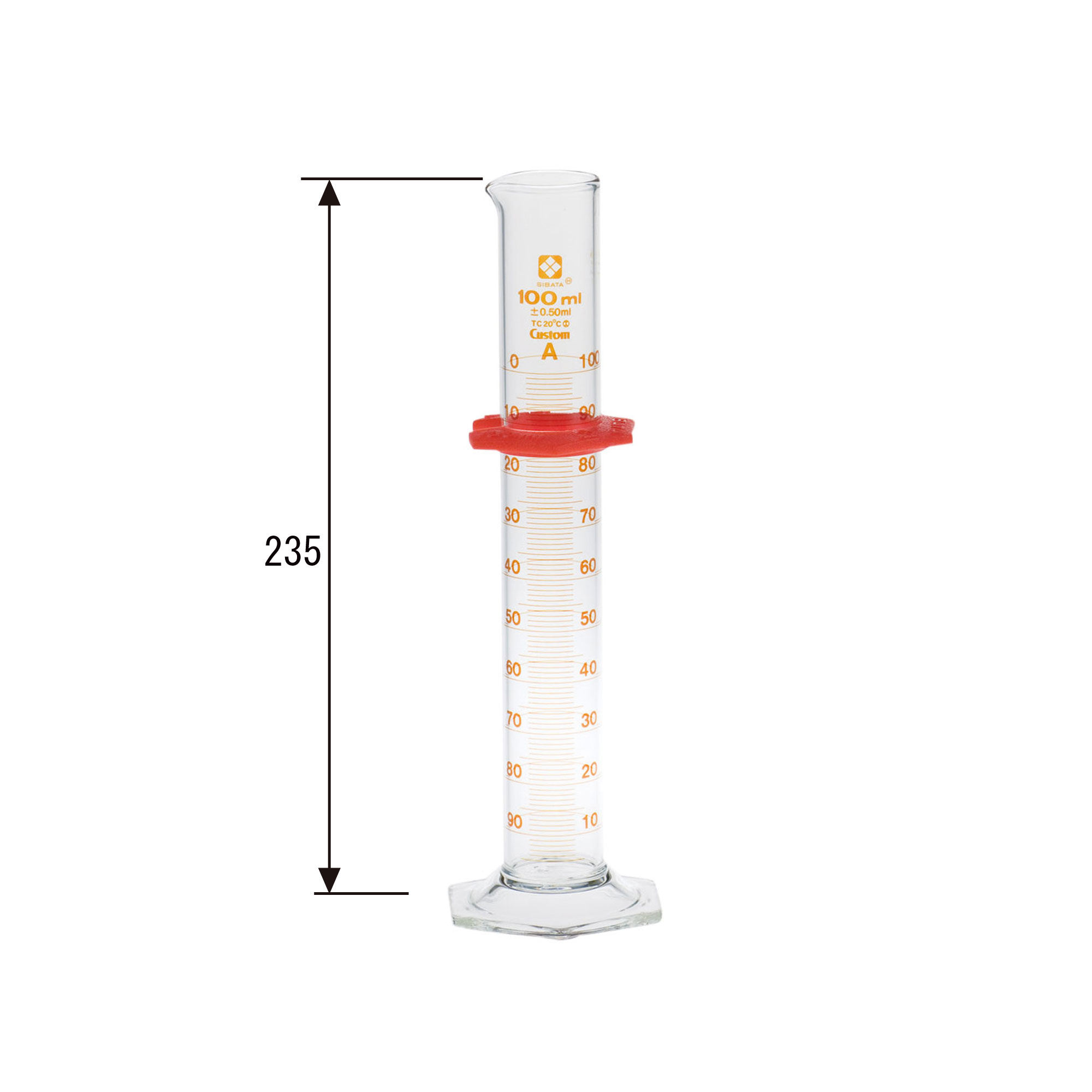メスシリンダー カスタムA 100mL