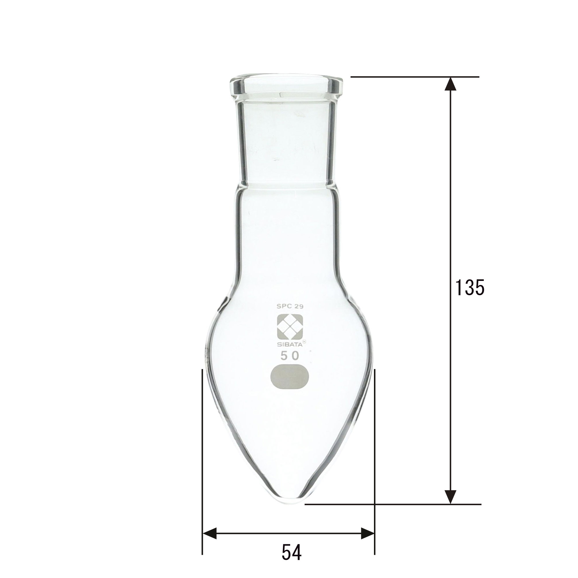 SPC梨形フラスコ 50mL SPC-29