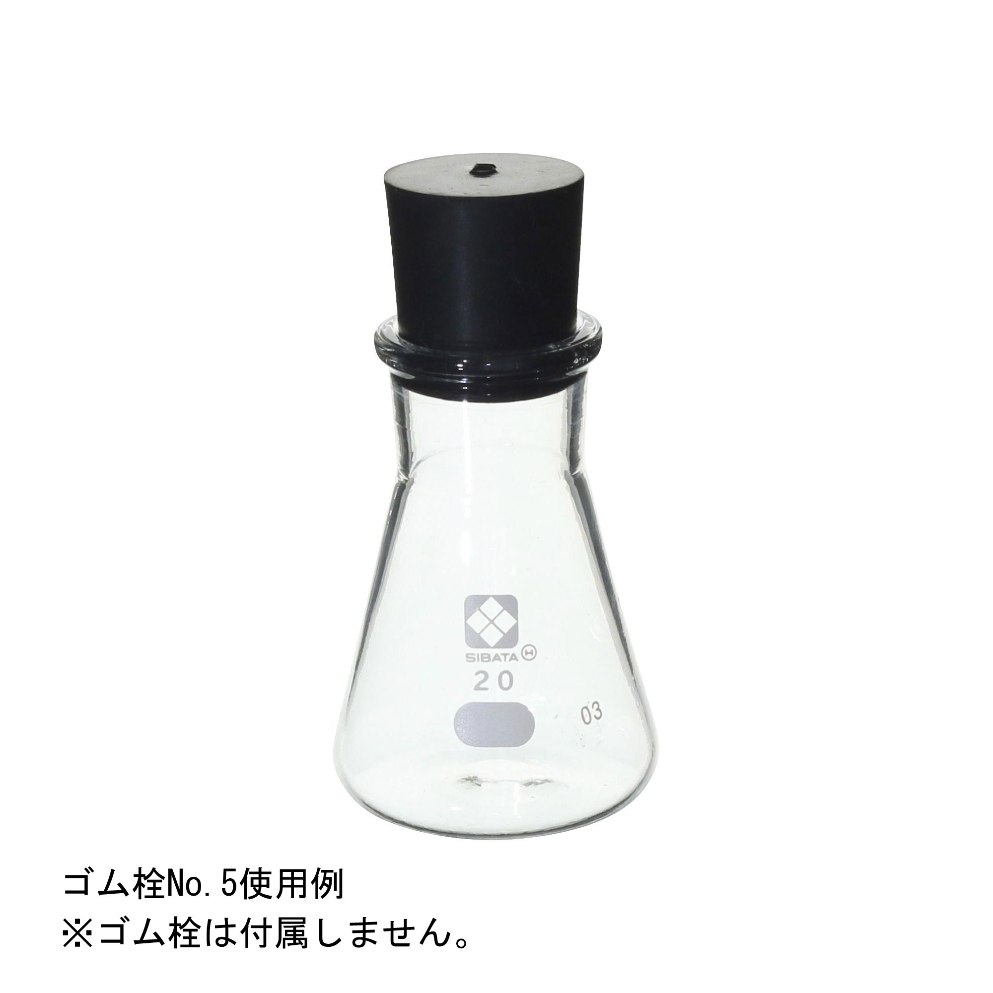 三角フラスコ 目安目盛付 20mL