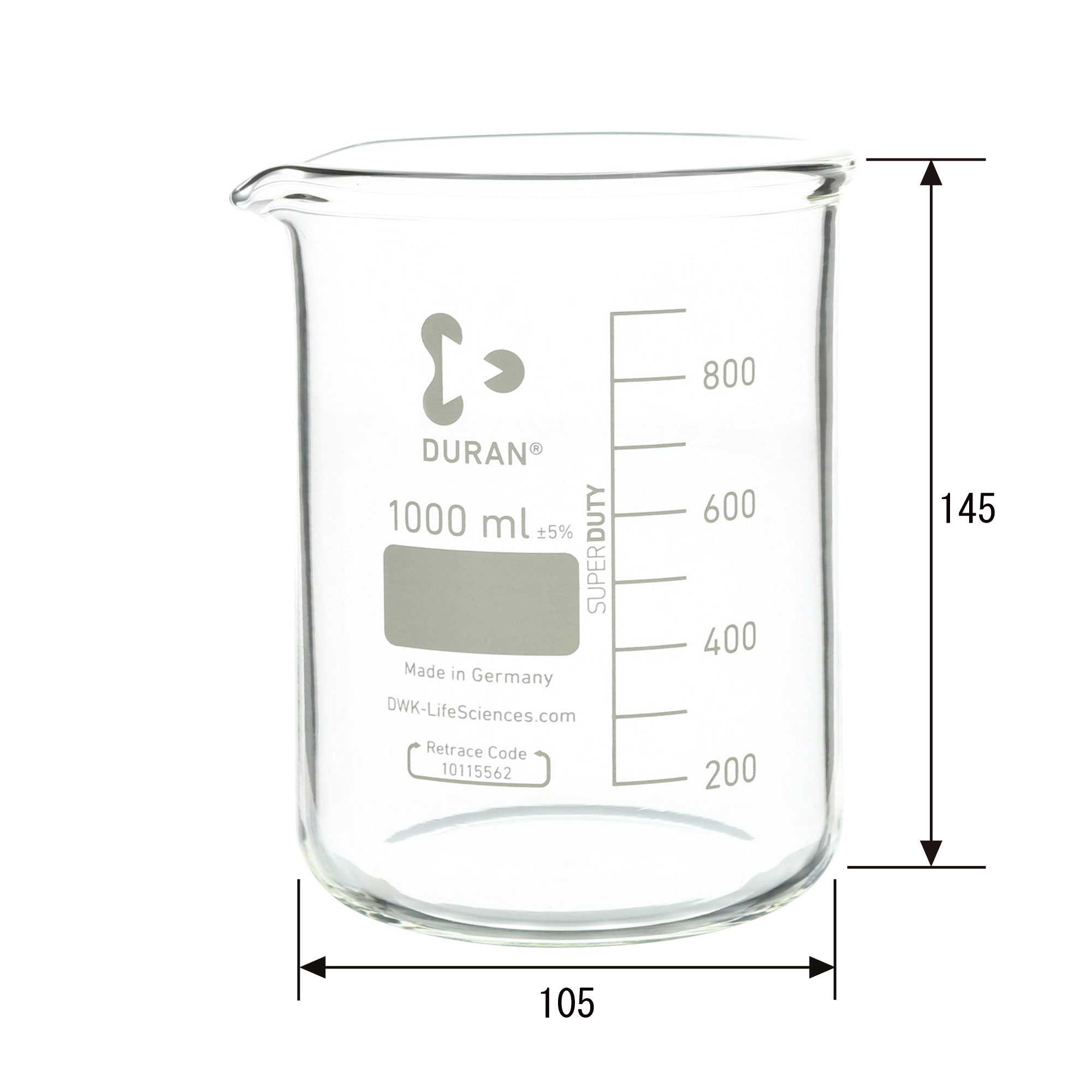 スーパー肉厚ビーカー 1L